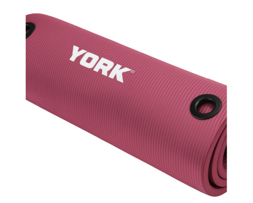 Килимок для фітнесу York Fitness NBR 1 см рожевий