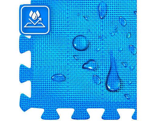 Килимок-пазл THUNDER PZ-04 60 х 60 блакитно-сірий