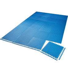 Захисний килимок для тренажерного залу Tectake - набір з 24 штук - синій