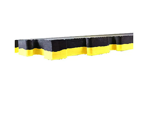 Мат-пазл WCG EVA 100 х 100 х 3 см - чорно-жовтий