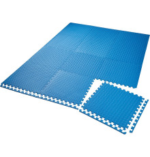 Захисний килимок для тренажерного залу Tectake - набір з 12 штук - синій