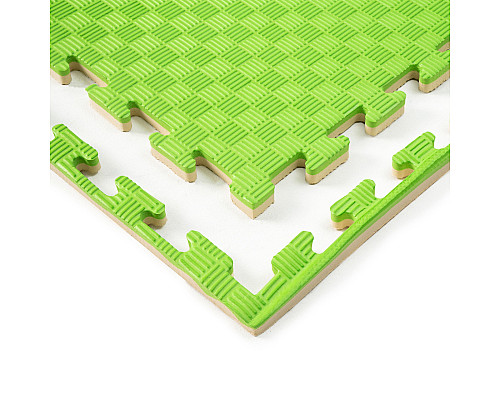 Мат-пазл WCG EVA 100 х 100 х 2 см - зелено-бежевий