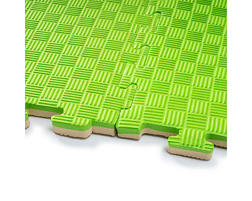 Мат-пазл WCG EVA 100 х 100 х 2 см - зелено-бежевий