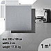 Захисний килимок inSPORTline Luxteko Waffle 100 x 100 x 2 см мармур