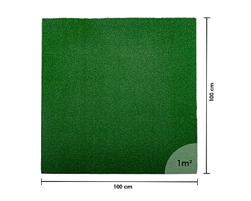 Захисний килимок inSPORTline Grasteko 100 x 100 x 2 см зелений