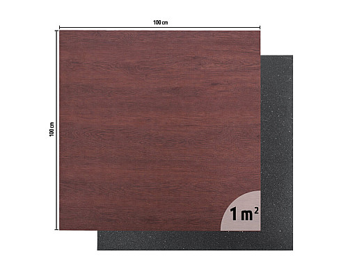 Захисний килимок inSPORTline Luxteko Flat 100 x 100 x 1,5 см, дерево