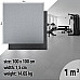 Захисний килимок inSPORTline Luxteko Flat 100 x 100 x 1,5 см, мармур
