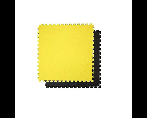 Килимок-пазл захисний з кромкою WCG 100 х 100 х 3 см жовто-чорний