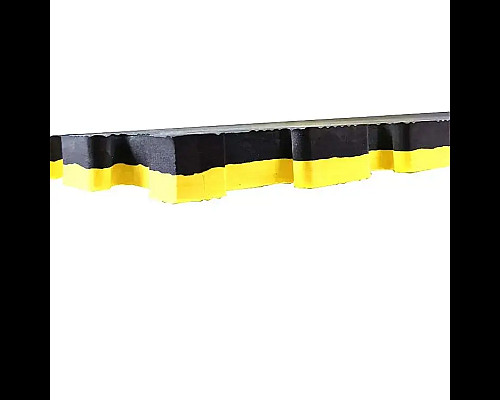 Килимок-пазл захисний з кромкою WCG 100 х 100 х 3 см жовто-чорний