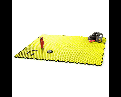 Килимок-пазл захисний з кромкою WCG 100×100×2 см жовто-чорний 