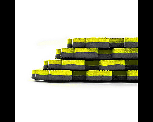 Килимок-пазл захисний з кромкою WCG 100×100×2 см жовто-чорний 