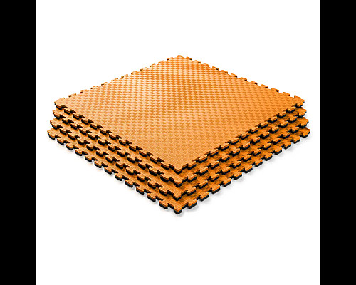 Килимок-пазл захисний з кромкою WCG 100×100×2 см помаранчево-чорний