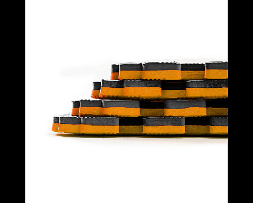 Килимок-пазл захисний з кромкою WCG 100×100×2 см помаранчево-чорний