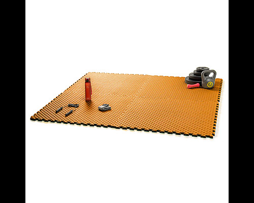 Килимок-пазл захисний з кромкою WCG 100×100×2 см помаранчево-чорний
