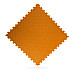Килимок-пазл захисний з кромкою WCG 100×100×2 см помаранчево-чорний