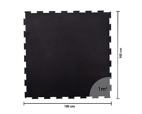 Килимок-пазл inSPORTline Puzleto 100 x 100 x 1,5 см чорний