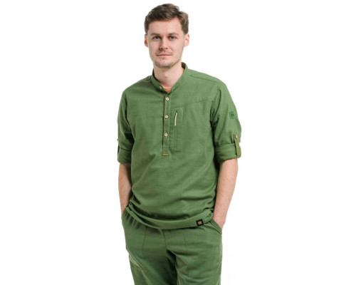 Сорочка ч Turbat Madeira Hemp Mns bronze green - L - зелений