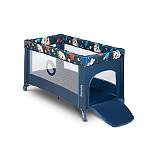 Ліжечко-манеж Lionelo Stefi Blue Navy - темно-синій