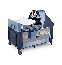 Ліжечко-манеж Lionelo Sven Plus Blue Navy - синій