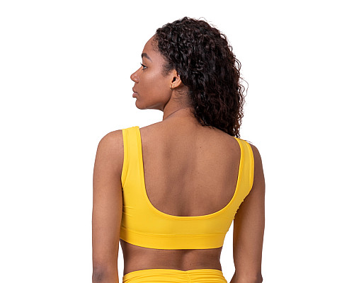 Жіночий топ, бюстгальтер Nebbia Miami Sporty Bralette 554 - жовтий/S