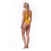 Жіночий купальник Nebbia High Energy Monokini 560 - жовтий/S