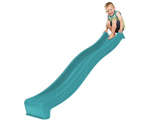 Дитяча гірка KBT 650.000.001 пластикова, 300 х 49 х 150 см - бірюзова