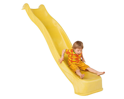 Дитяча гірка KBT пластикова, 220 х 46 х 120 см - жовта