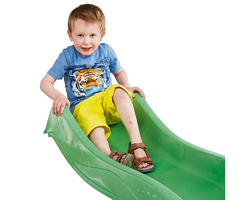 Дитяча гірка KBT пластикова, 220 х 46 х 120 см - зелена