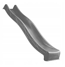 Дитяча гірка KBT пластикова, 300 х 49 х 150 см - сіра