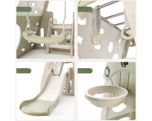 Дитяча гірка inSPORTline Climbino, 133,7 x 255,3 x 108 см, зелена