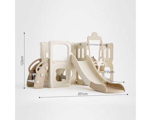 Дитячий ігровий майданчик Playground inSPORTline Nikino 123 x 201 x 207 см, бежевий