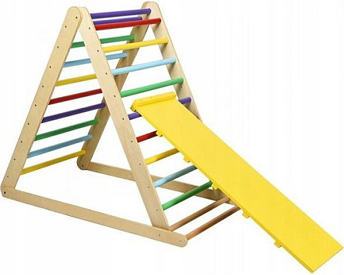 Дитяча гірка з драбиною Costway, 120 х 71 х 110 см - різнокольорова