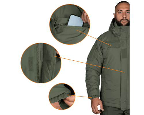 Зимова куртка Patrol System 3.0 Nylon Taslan Олива (7304), S