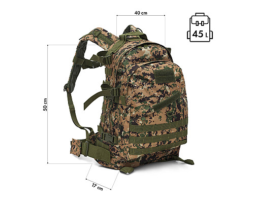 Рюкзак NILS CAMP NC3904 Vanguard 45 л, камуфляж