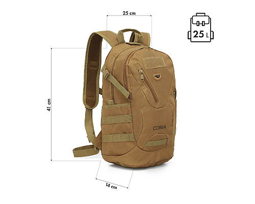 Рюкзак NILS CAMP NC3905 Cobra 25 л, коричневий
