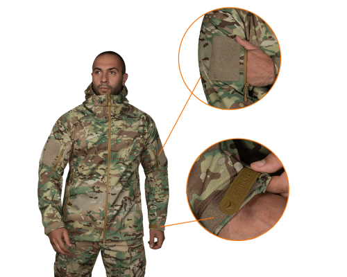 Комплект Softshell (Костюм+Бейсболка) Multicam (8358), L