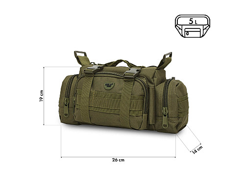Сумка NILS CAMP NC3907 XL 5 л, зелена