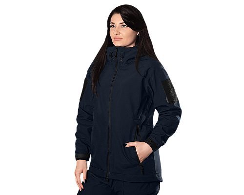 Жіноча куртка Stalker SoftShell Темно-синя (7443), XS