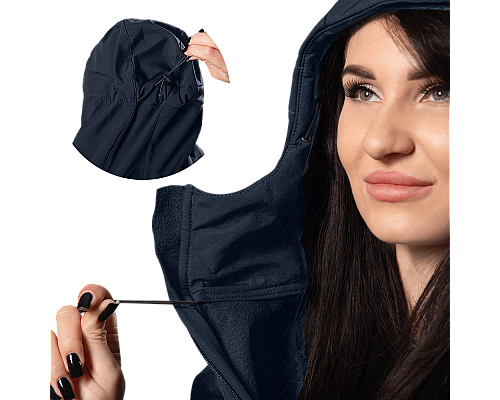 Жіноча куртка Stalker SoftShell Темно-синя (7443), XS