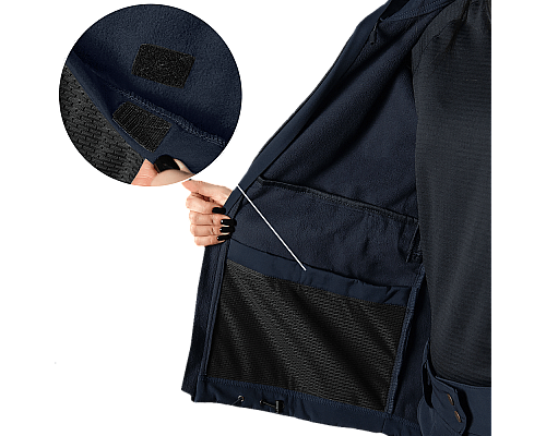 Жіноча куртка Stalker SoftShell Темно-синя (7443), XS