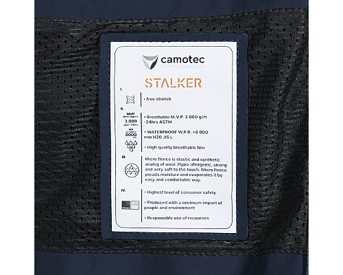 Жіноча куртка Stalker SoftShell Темно-синя (7443), XS