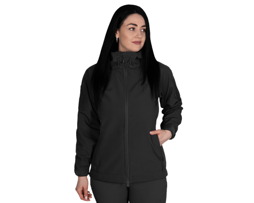 Жіноча куртка Stalker SoftShell Чорна (7442), XS