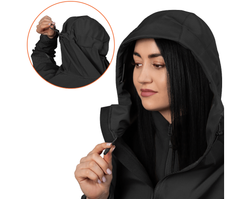 Жіноча куртка Stalker SoftShell Чорна (7442), S