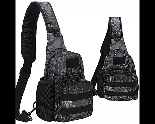 Сумка через плече Smartex 3P Tactical 3 ST-055 Pythons grain black