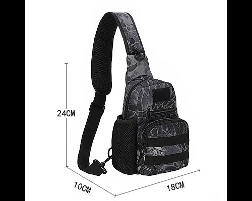 Сумка через плече Smartex 3P Tactical 3 ST-055 Pythons grain black