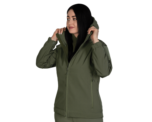 Жіноча куртка Stalker SoftShell Олива (7441), XS