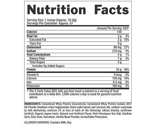 100% Whey Protein - 913g Vanilla