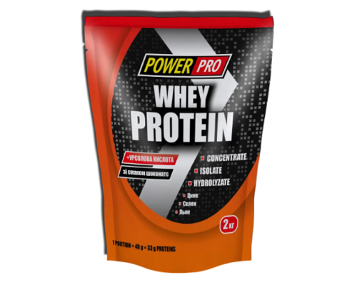 Whey Protein Power Pro - 2000g Strawberry Cream