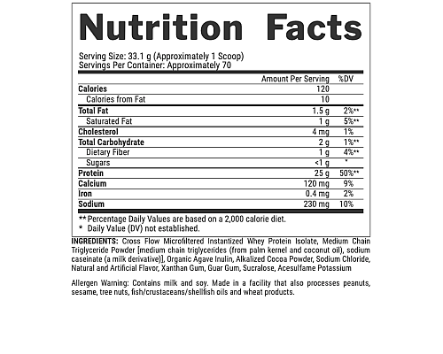 Isoﬁt - 993g Vanilla Bean Ice Cream