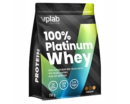 100% Platinum Whey VPLab - 750g Chocolate 100% Platinum Whey VPLab - 750g Chocolate